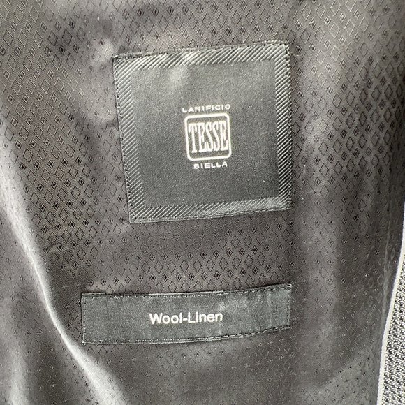 Hugo Boss Mens Wool Linen Blazer‎ 2-Button Sports Coat Jacket 44R BIELLA - Picture 12 of 14